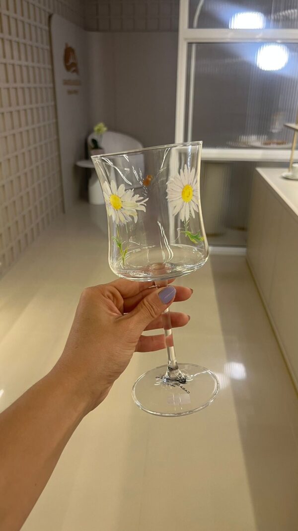 Taça Margaridas + Poá em Ouro